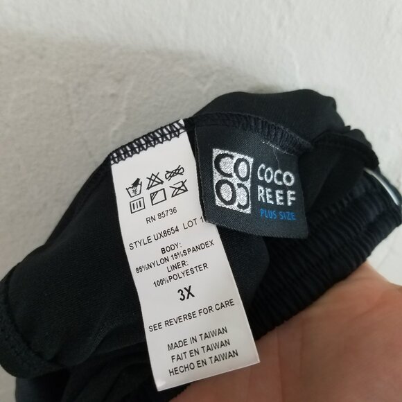 NWT Coco Reef Swim Pull On Shorts Black Size 3X - Picture 7 of 7